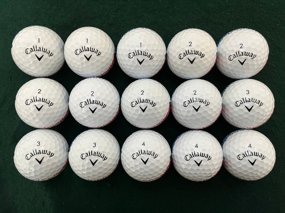 15 CALLAWAY ERC SOFT 360 FADE GOLF BALLS MINT/NEAR MINT SAME BALLS