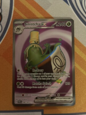 Pokémon TCG Twilight Masquerade Sinistcha ex 189/167 Full Art Rare NM-MINT