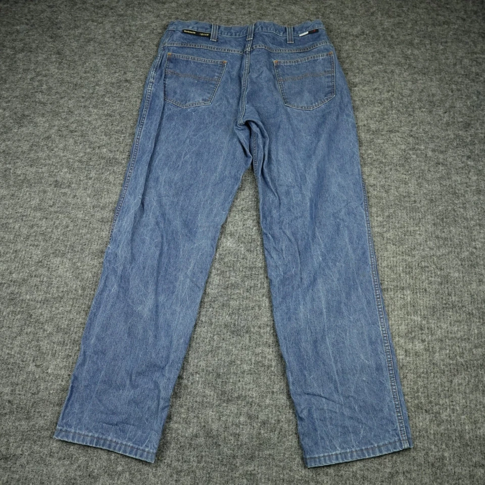 Workrite FR Jeans Mens 35X31 Blue Denim Construction Workwear Flame Retardant - Image 2 of 4