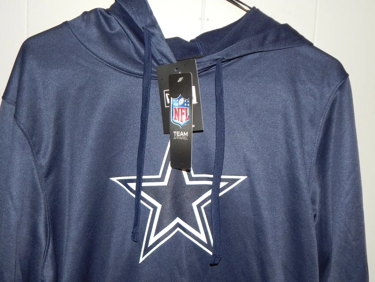 New Era NFL Team Apparel Dallas Cowboys Football Men's Hoodie Navy Blue M  or L