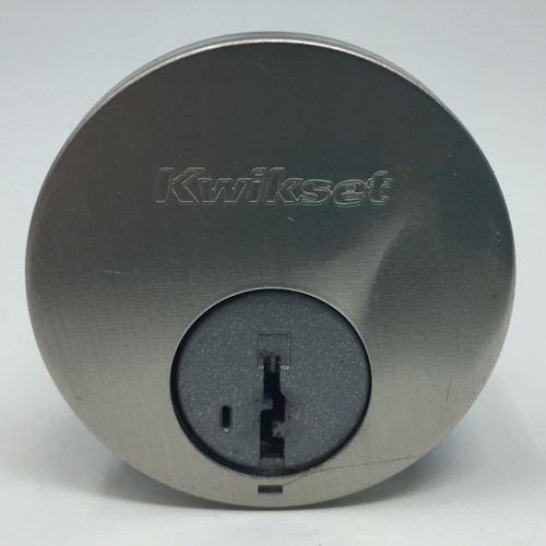 Kwikset SmartKey Satin Nickel Single Cylinder Deadbolt No Keys or Smartkey - Picture 5 of 12