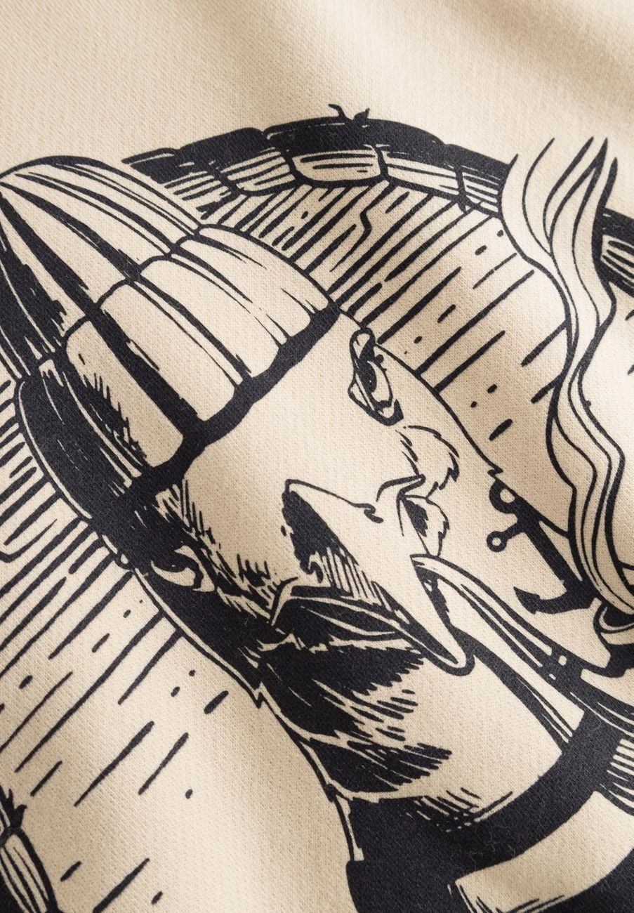 OFF WHITE Felpa con cappuccio uomo DERBE HAMBURG M 06 HD MATROSENÖWE