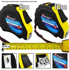 5 / 10 Metre Self Locking Tape Measure With Magnetic Tip Heavy Duty Tape Measure