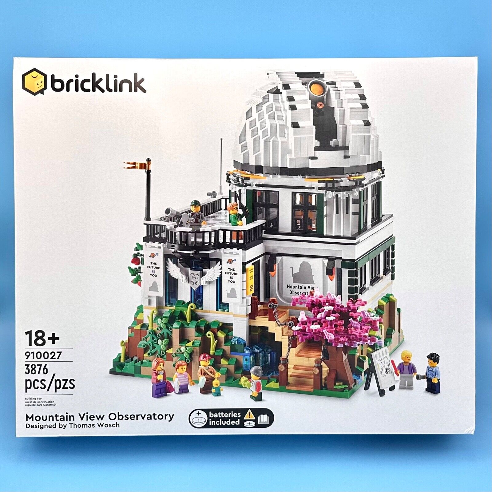 LEGO Bricklink Designer Program Mountain View Observatory 910027 Space  Telescope