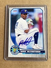 Raul Alcantara Everett Aquasox 2023 Autographed Card Seattle Mariners Signed