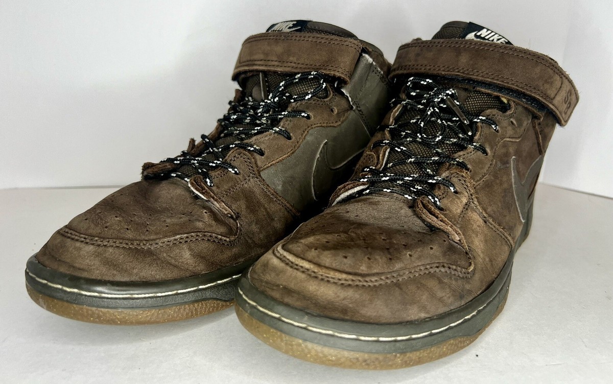 Nike SB 2009 Dunk Mid Premium Chocolate 314381-221 Men's