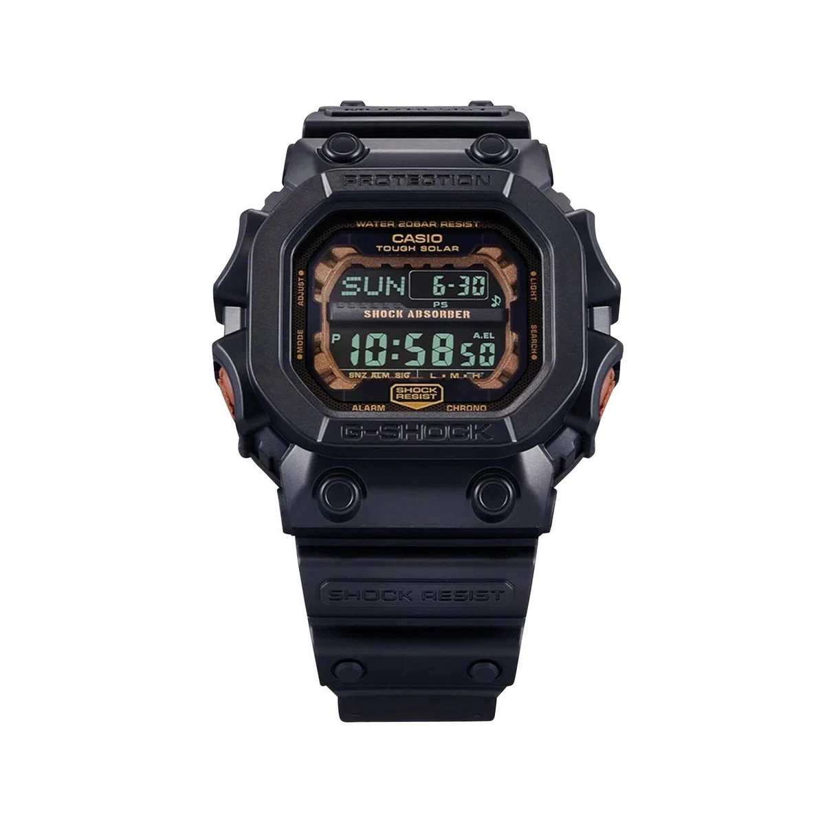 New G Shock Black and Rust Series Digital Solar Resin Strap Watch GX56RC 1