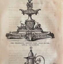 Solid Silver Serve Ware 1876 Worlds Fair Cent...