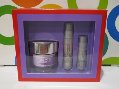 CLINIQUE ~ DE-AGING EXPERTS 3 PC SET ~ BOXED / PLEASE READ DETAILS