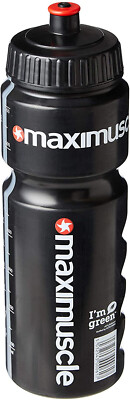 Maximuscle Bio-Based Sports 750ml Water Bottle Black Pack of