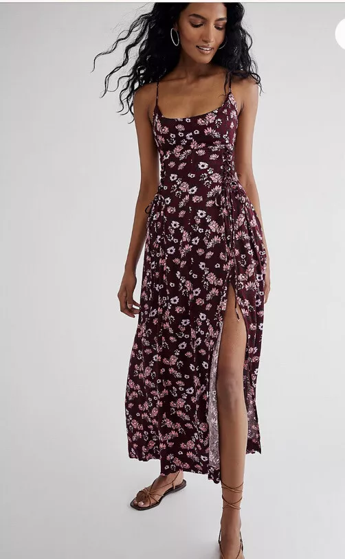 Esperanza Black Floral Print Midi Dress