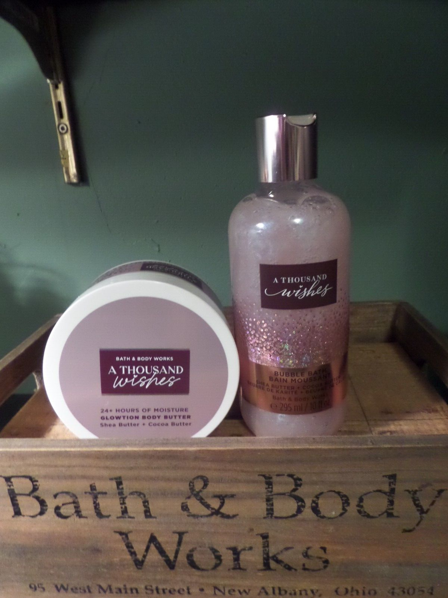 Bath Body Works A THOUSAND WISHES Glowtion Body Butter AND