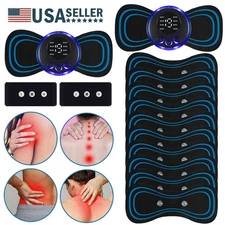 1-20Pcs EMS Masajeador electrico de cuello Parche de masaje estimulador muscular