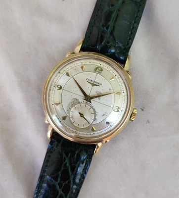 Longines Wittnauer Automatic Vintage Gold 14K Good Conditions Sector Dial