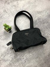 PRADA Vintage Rare With a Padlock Nylon Mini Bag Luxury Streetwear OS Size Black