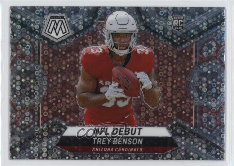 2024 Panini Mosaic NFL Debut No Huddle Silver Prizm Trey Benson Rookie RC 1i6v