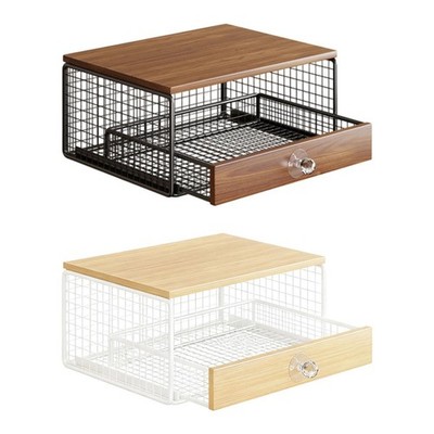 Kaffeepad Schublade Tragbar Arbeitsplatte Organizer für Haushalt Schreibtisch Büro