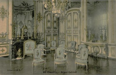 Grand Cabinet, Chantilly Château, c1910, Oise, Collection R. F., Postcard