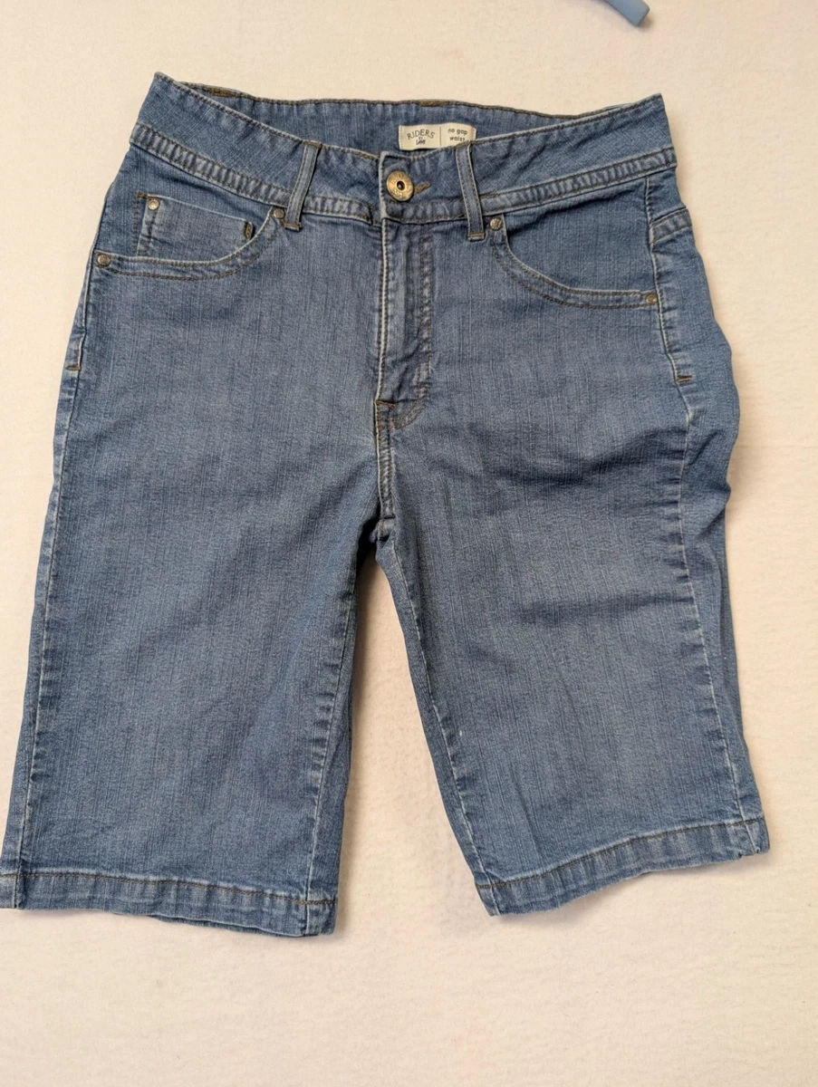Short En Jean Bleu Style Khaki SUPER Riders By Lee - Taille Femme 8 (M), Occasion Peu Porté