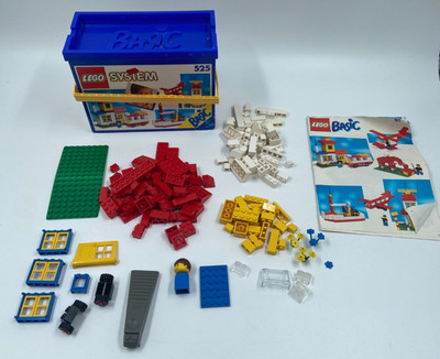 Lego System 525 Basic Set Box vintage mit Bauanleitung und Karton