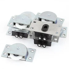 Cabinet Wardrobe Plastic Wheel Metal Sliding Door Roller Set 4 Pair