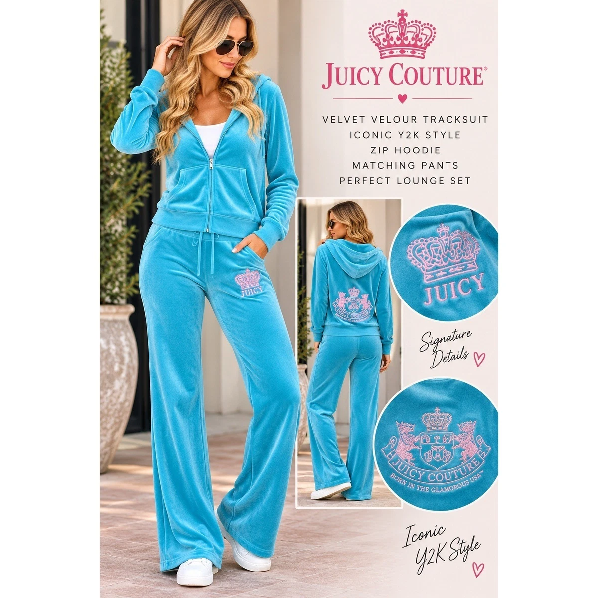 25+ Juicy Couture Blue Tracksuits & Sets for Women for sale