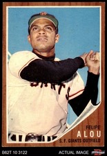 1962 Topps #133 Felipe Alou Normal Tint Giants COMMON VARIATION 8 - NM/MT