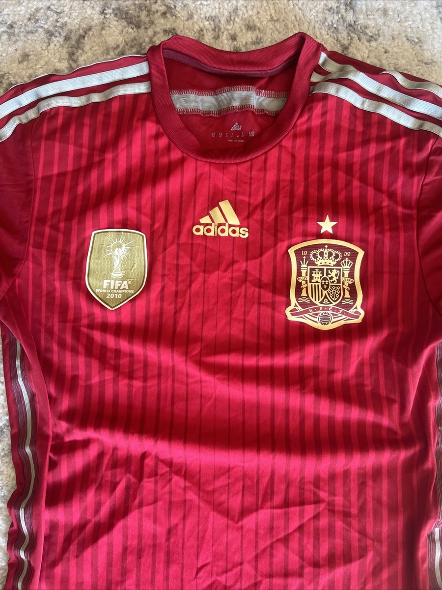 Spain National Team Jersey Adidas Red FIFA World Cup 2010