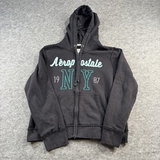 Aeropostale NY 1987 Full Zip Hoodie Womens Juniors XL Fits Like Medium