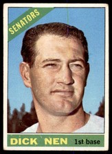 1966 TOPPS DICK NEN WASHINGTON SENATORS #149 G/VG