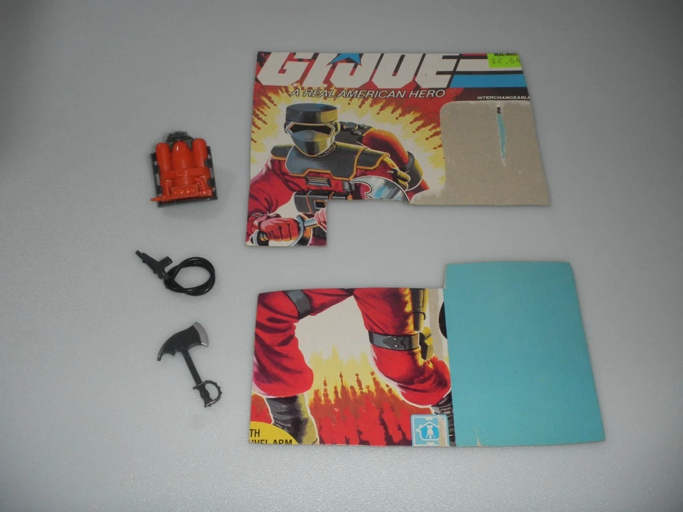 1985 Barbecue v1 фигурка и карта винтажный G.I. GI Joe 3,75 ARAH Лот *100% Комплект - Изображение 2 из 4