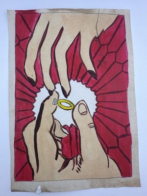Roy Lichtenstein COA Art Painting Original Drawing Vintage Paper Signed