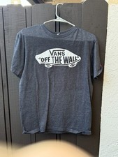 Vans Original Off the Wall Logo Grey-charcoal grey T Shirt Men's MEDIUM