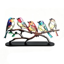 Acrylic Bird Ornament Lightweight Bird Tabletop Display Compact