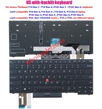 For lenovo IBM Thinkpad P14S T14 Gen 1,Gen 2 Not for T14s US keyboard Backlit