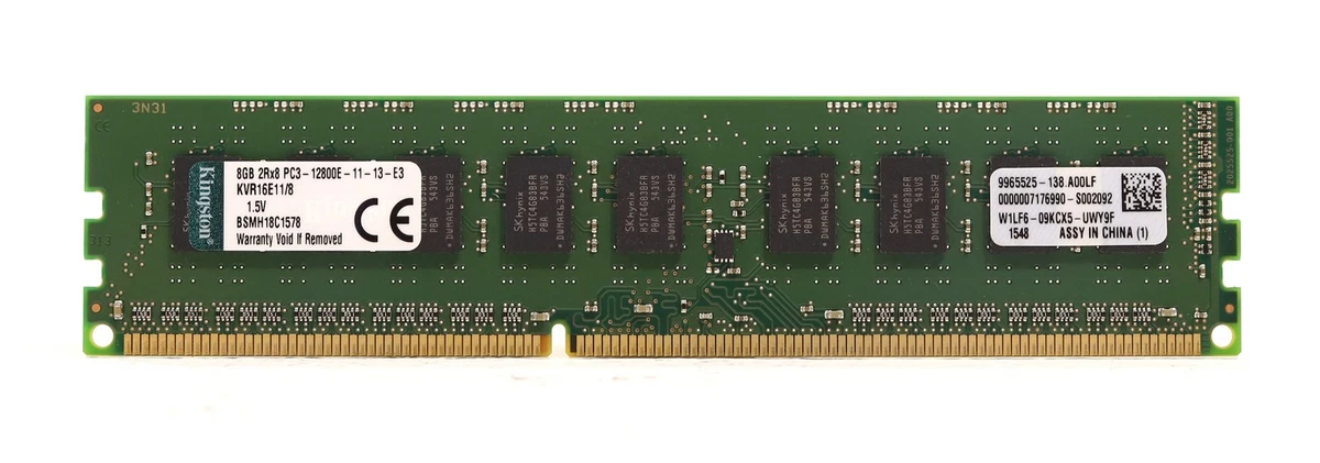 PC3-12800 (DDR3-1600) Server RAM ECC 1 Modules for sale | eBay