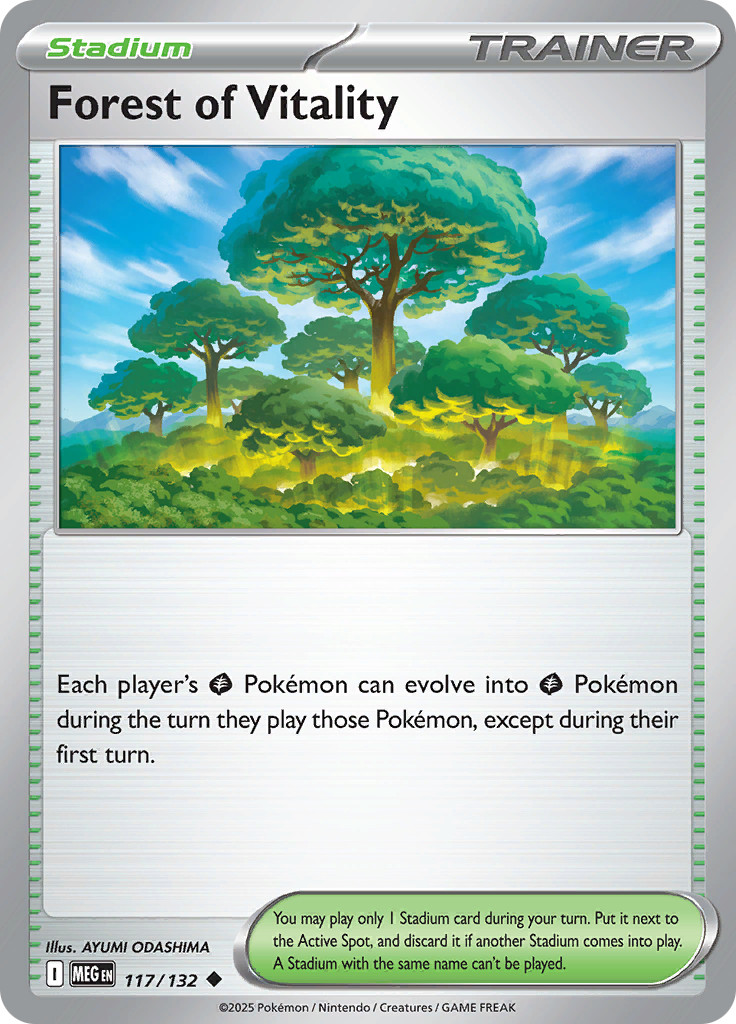 Forest of Vitality 117/132 - Mega Evolutions - Pokemon TCG