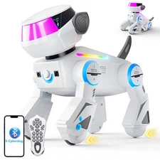 Remote Control Robot Dog for Kid,Smart Programmable Robotic Dog with Multi-Co...