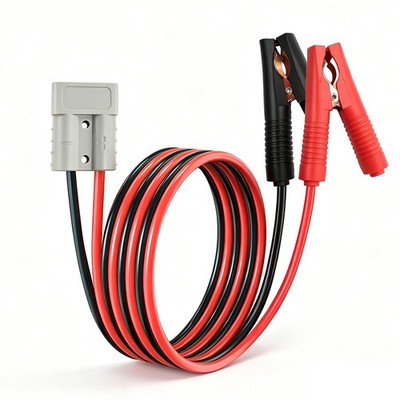 1 PC 10AWG Battery Alligator Clip 50A Anderson 600V Quick Connect Plug 1M