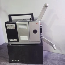 Bauer T1S Super 8 Film Projector TW13S Germany w/ Leather Case Powers On