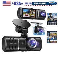 Dash Cam Front and Rear, 1080P Dash Camera for Cars, 3 Channel Car Camera Fro...