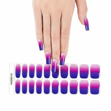 Color Gel  Nail Polish Strips 20ct. NG200110.  👀 Description ⬇️  (needs Curing)