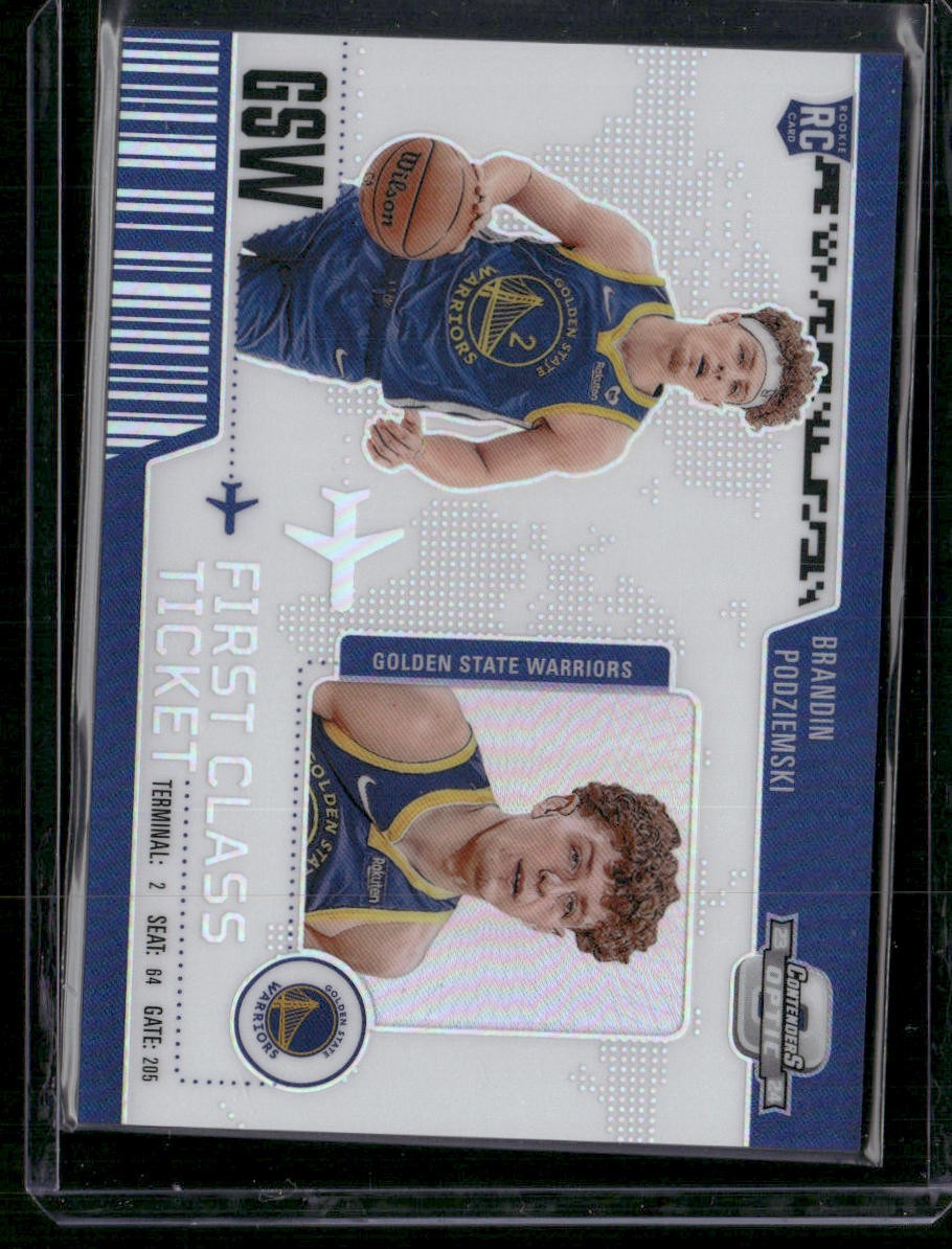 2023-24 Panini Contenders Optic #14 Brandin Podziemski First Class Ticket