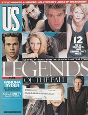 Annette Bening-Winona Ryder-Antonio Sabato Jr-Meg Ryan-N Cage 11/99 US Magazine