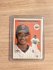 Johan Santana Rookie Card #U43 (RC) 2000 Fleer Tradition Update - MN Twins MLB. rookie card picture