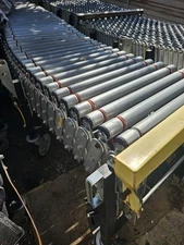 Expandable Electronic Roller Conveyor Flexible Roller Conveyor, Adjustable.-long