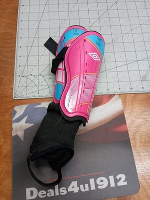 Umbro Girls Arturo Pink Shin Guard Fits 3-6 - 3-11  Tall Youth Girls Medium NEW