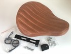 Real Leather Universal Solo Seat Harley Yamaha Chopper Bobber Honda Triumph