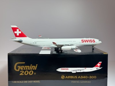 【美品】エアタヒチヌイ Airbus A340-300 1/200 Gemini SWISS Airbus A340-300 1:200 Gemini Jets HB-JMK (G2SWR382) | eBay