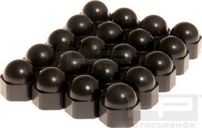 HP Rallye-Caps schwarz 17mm 20-tlg. Radmuttern-Kappen für alle Fahrzeuge